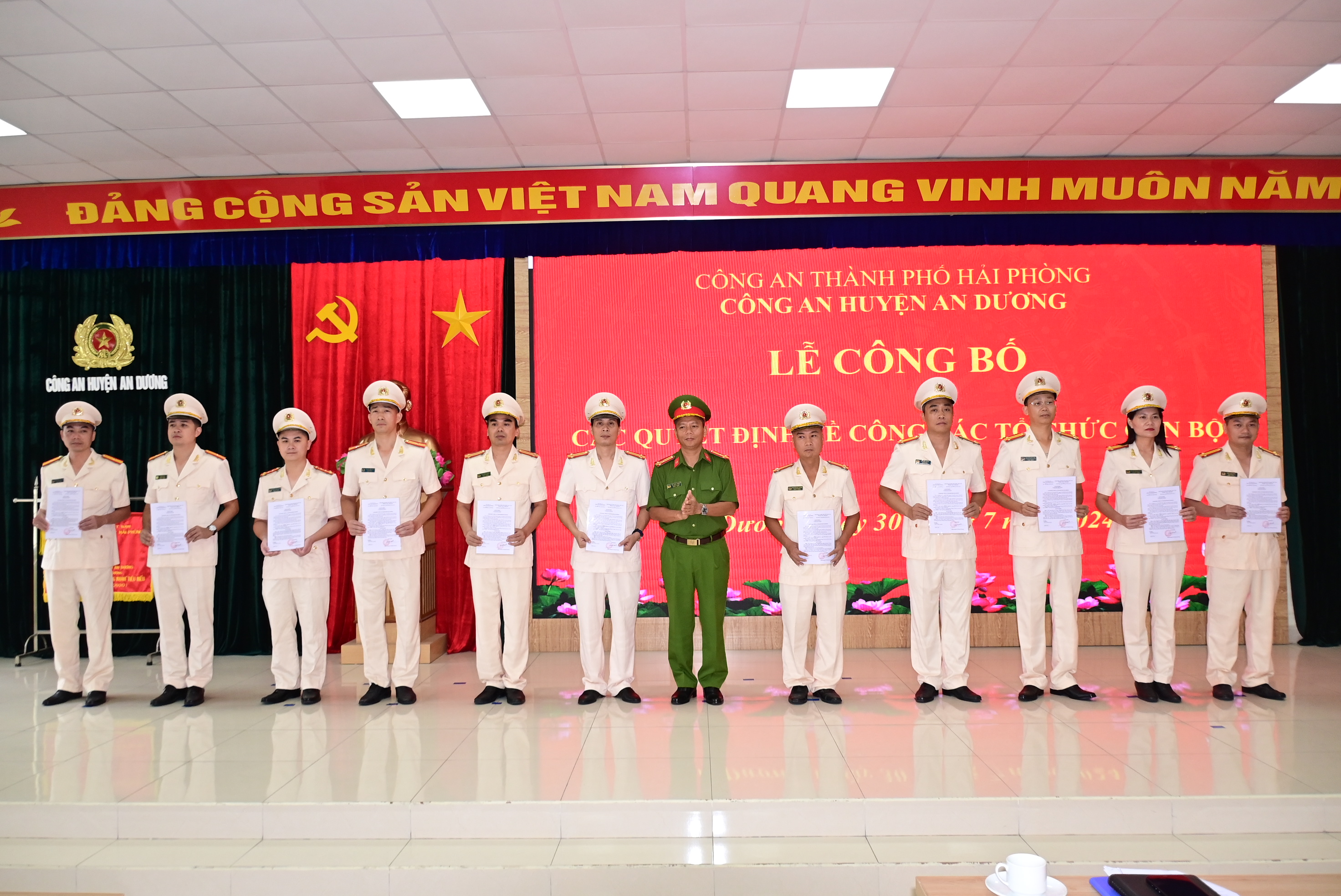 Đảng ủy Công an huyện An Dương: Sơ kết công tác Đảng 6 tháng đầu năm 2024